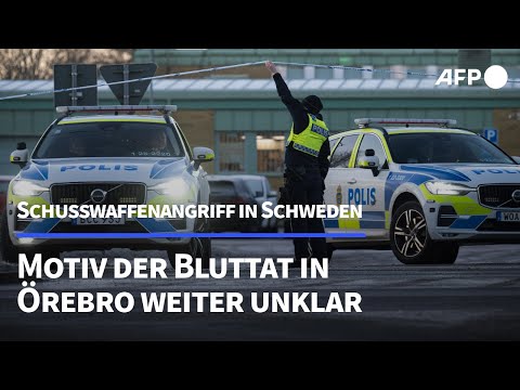Schusswaffenangriff in Schweden: Motiv weiter unklar | AFP
