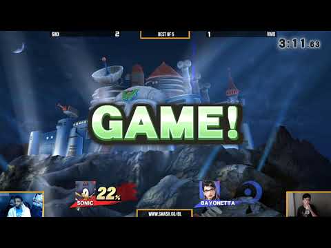BLSF  6WX (Sonic) vs  Vivid (Bayonetta)   Losers Finals   Smash 4 Singles