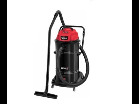 Yato Pramoninis dulkių siurblys YT-85710,  2400W, 70 l, sausas/drėgnas siurbimas video