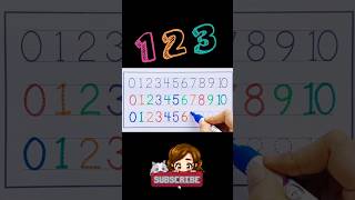 Learn counting 1-10 | writing practice | #shorts #youtubeshorts