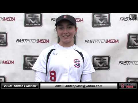 2022 Andee Plaskett 4.2 GPA - Shortstop and Outfielder Softball Skills Video - Sonoma Stack