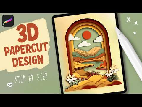 How To Make Amazing Paper Cut Art In Procreate!