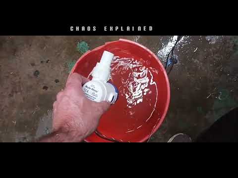 Most dynamic small powerful multi use Bilge/sump pump man has came up with yet, works any angle!