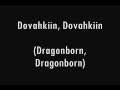 TES V - Skyrim - Main Theme Sing Along! Dragon ...