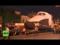 Soviet space shuttle's last journey to Moscow space ...