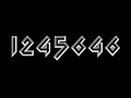 Numbers 1 To 3000000 Shaking Fonts