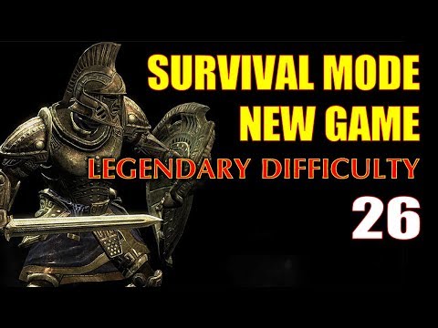 Skyrim SURVIVAL MODE Walkthrough Legendary Part 26 - The Falkreath Mora Tapinella Run