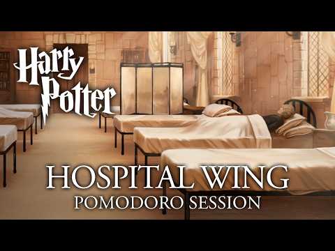 Study in the Hospital Wing 🌿 2h Harry Potter Pomodoro Hogwarts ASMR