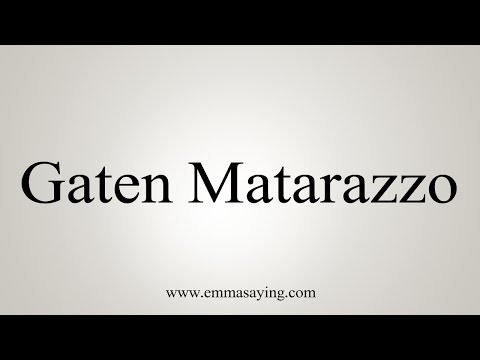 How to Pronounce Gaten Matarazzo