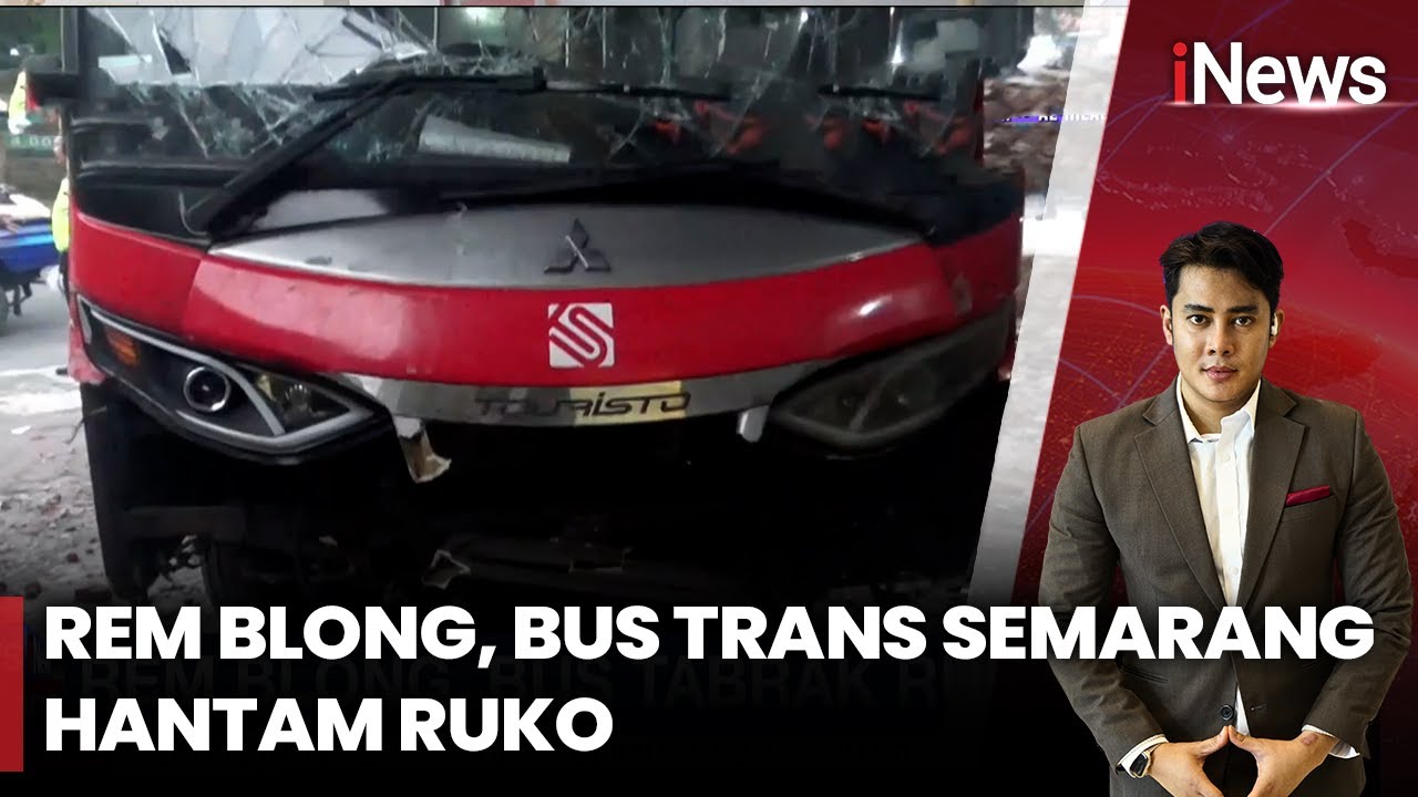 Rem Blong, Bus Trans Semarang Tabrak Ruko di Mijen| iNews Siang (27/9)