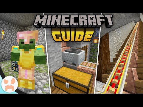 MINECART UNLOADERS, RAILS, & DUNGEONS! | The Minecraft Guide - Tutorial Lets Play (Ep. 26)