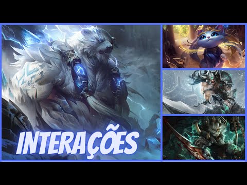 [ VOLIBEAR ]  INTERAÇÕES  LEAGUE OF LEGENDS #lol #leagueoflegends