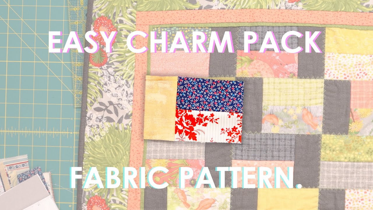 Easy Charm Pack Quilt Pattern  - Perfect for Beginners!