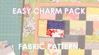 Easy Charm Pack Quilt Pattern  - Perfect for Beginners!