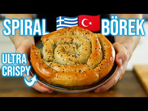 This Spinach-Cheese Pastry is SUPER Crisp | Spiral Borek