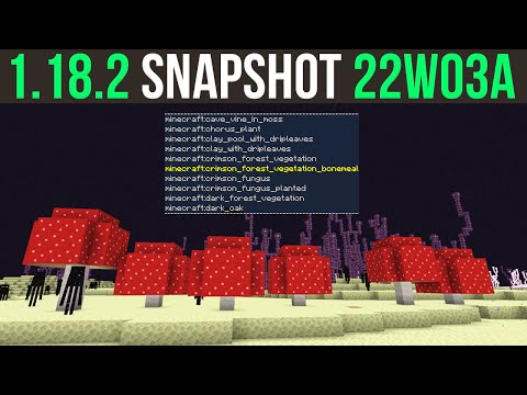 Minecraft 1.18.2 Snapshot 22w03a Frog Eating Goats & Placefeature Command