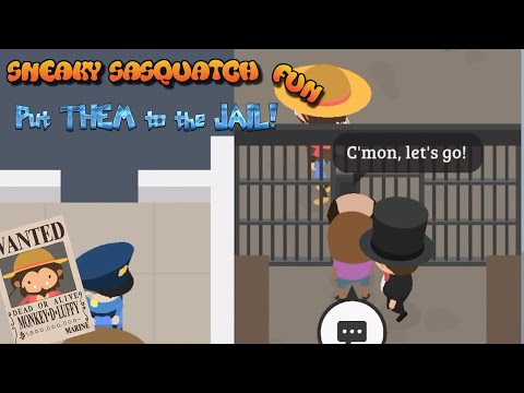 Sneaky Sasquatch Fun - Push Them to the Jail !!! [Dinsun Video]