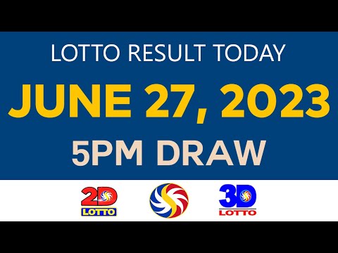 [Tuesday] Lotto Result Today JUNE 27 2023 5pm Ez2 Swertres 2D 3D 6D 6/42 6/49 6/58 PCSO
