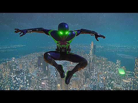 Spider-Man Miles Morales ● 𝙋𝙧𝙤𝙩𝙚𝙘𝙩𝙤𝙧 𝙊𝙛 𝙈𝙖𝙣𝙝𝙖𝙩𝙩𝙖𝙣 / Purple Reign Suit Epic Combat & Free Roam 4K PS5