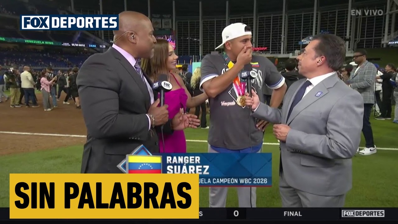🇻🇪 RANGER SUÁREZ, sin palabras, llora de felicidad al ser CAMPEÓN MUNDIAL con VENEZUELA | WBC 2026