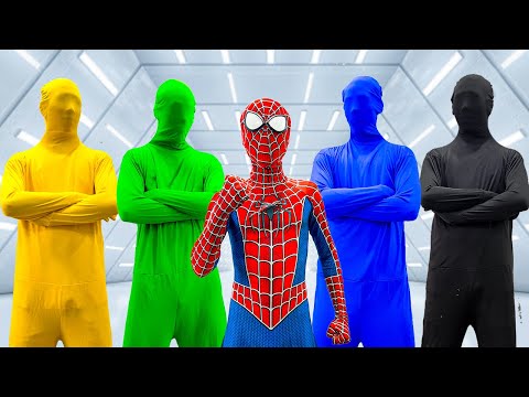 SUPERHERO's Story || PRO SPIDER-MAN vs MYSTERY COLOR TEAM ( Dark Movie 16+ ) by Bunny Life