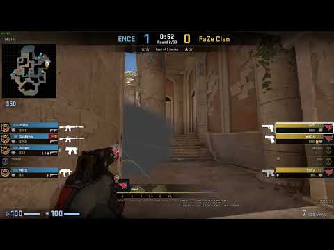 Anubis - FaZe ropz A-Entry Smoke from Banana against ENCE #csgo #nades #csgopros