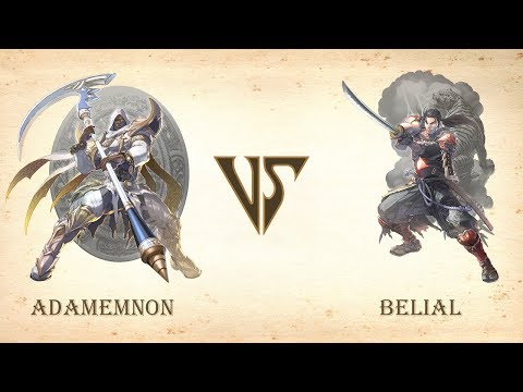 Adamemnon (Zasalamel) VS Belial (Mitsurugi) - Network Test Beta