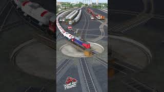 Download lagu Kereta Api CC201 Pertamina CC206 Pupuk kujang Hampir Menabrak Tiga Lokomotif #trainzsimulator mp3