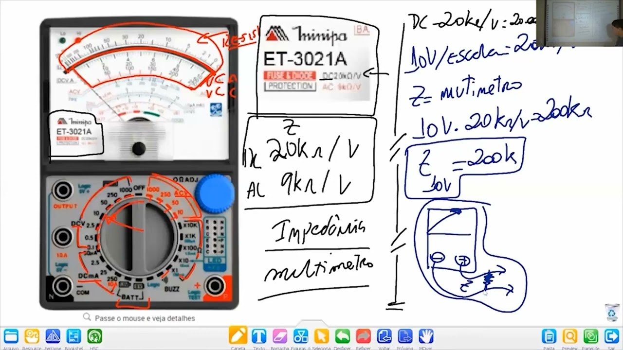 Aula 2 Multimetro Analogico  Parte 2