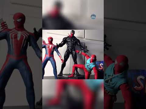 Hot Toys PS4 Spider-Man Chilling! Venom Spider-Verse 1:6 #ps5 #shorts#viralshorts#youtubeshorts#fyp