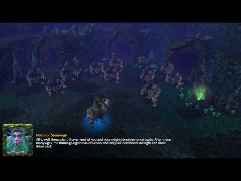 Warcraft 3 Reforged - Waking up the Druids of the Claw - Cutscene
