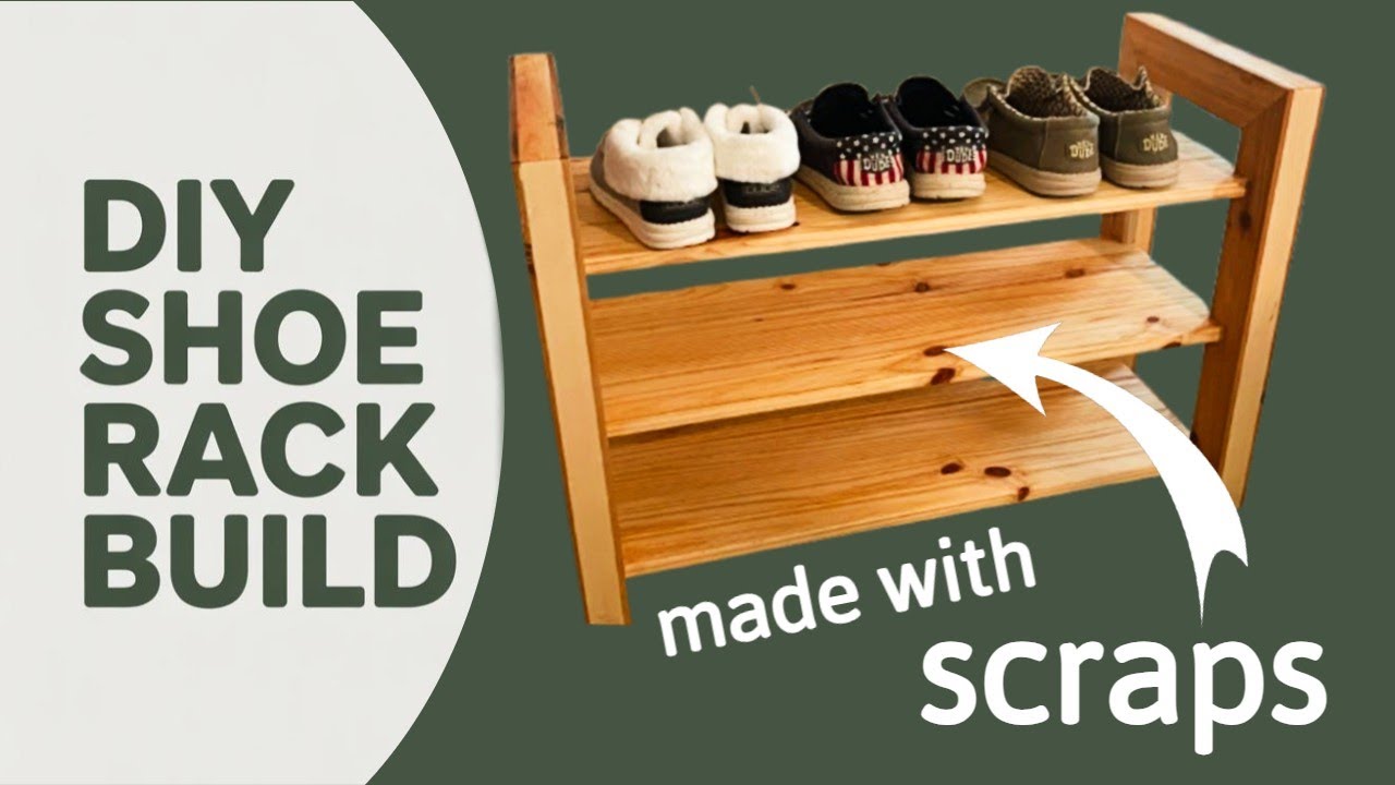 How to Build a Custom Shoe Rack from Mixed Scrap Wood