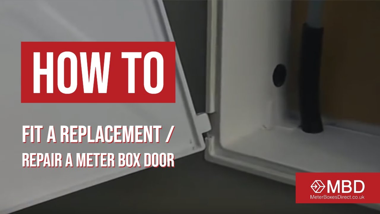Watch video How to fit a replacement / repair a meter box door Now How to fit a replacement / repair a meter box door