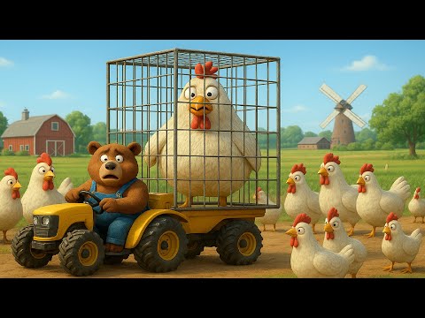 Farm Work: Farmer Bear Builds a New Chicken Coop and Takes Care of the Chickens