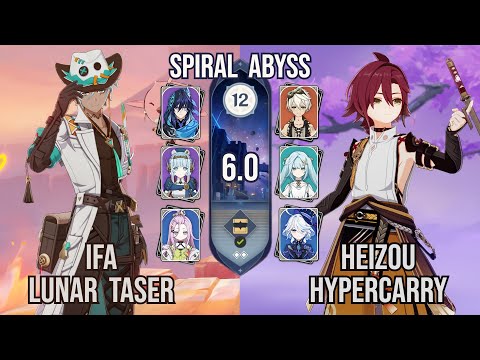 C2 Ifa Lunar Taser + C4 Heizou Hypercarry | Spiral Abyss 12 6.0 | Genshin Impact