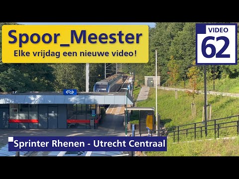 (4K) Cabview NS Trein SLT |Rij mee met de SPRINTER van Rhenen naar Utrecht Centraal (62)