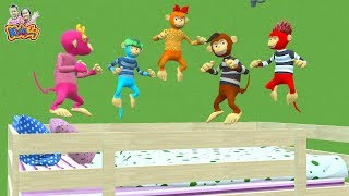 เพลงลิง ลูกลิง 5 ตัว - เพลงเด็กพี่นุ่น น้องภูมิ By KidsMeSong