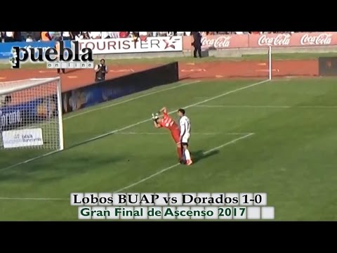 Lobos BUAP vs Dorados 1-0, ida de la Gran Final de Ascenso 2017