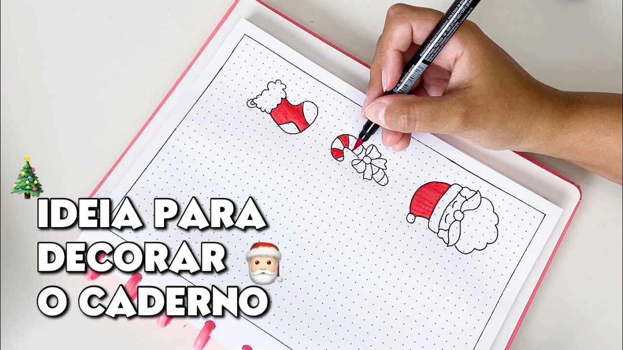 IDEIA DE CAPA PARA DECORAR O CADERNO | mês de dezembro - natal