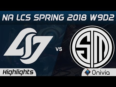 CLG vs TSM Highlights NA LCS Spring 2018 W9D2 Counter Logic Gaming vs Team Solo Mid by Onivia