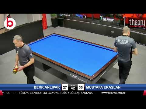 BERK ANLIPAK & MUSTAFA ERASLAN Bilardo Maçı - 2022 ERKEKLER 1.ETAP-11.TUR