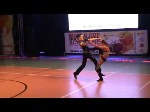 FARKAS DOBAY i CHEBOTAREV LEBEDEVA - Semi Final Youth - World Cup R'N'R ACROBATIC Kraków 12.04.2014