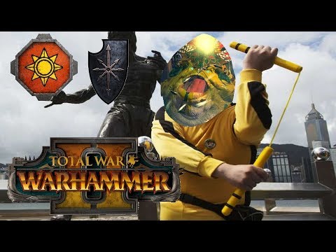 Lizardmen vs Chaos | BANANA SALAMANDER TAG TEAM - Total War Warhammer 2