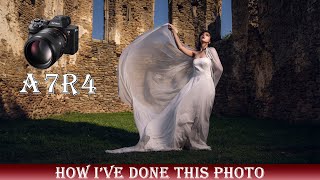 Ruins shoot of a wedding dress Sony A7R4