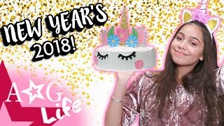 UNICORN NEW YEAR'S PARTY! Decorations, Makeup, Food, & Party Favors! | AG Life | Episode 112