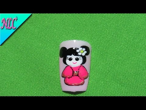 Decoracion de uñas Japanese Dolls Canvas – Japanese Nail Art – Decoracion De Muñequita – NLC