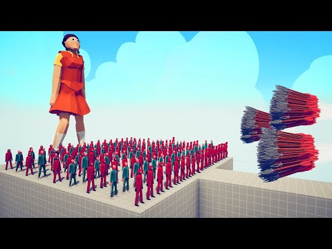 100x SQUID GAME UNIT + GIANT DOLL vs 1000x OP UNITS | TABS - Totally Accurate Battle Simulator