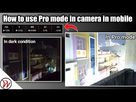 How to use Pro mode in camera in mobile || in Telugu