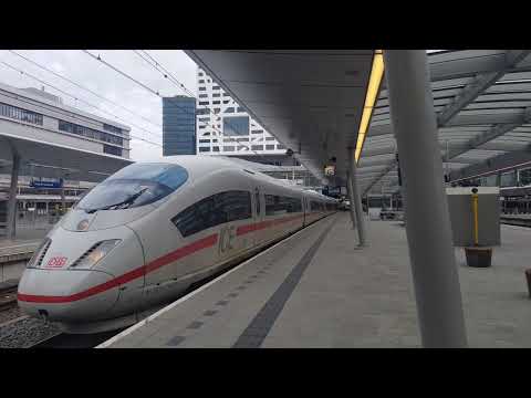 Vertrek van DB ICE 3M #4654 als ICE Int 153 naar Frankfurt (M) Hbf uit Utrecht Centraal