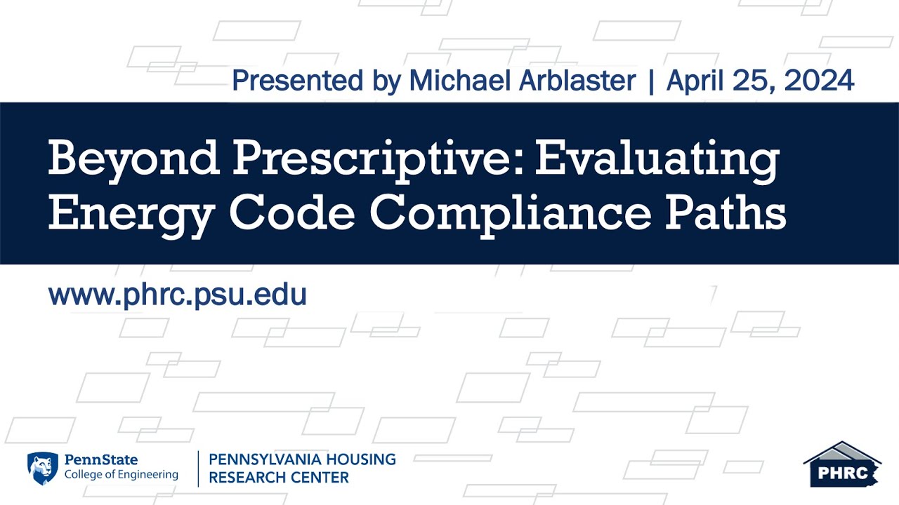 Beyond Prescriptive Evaluating Energy Code Compliance Paths
